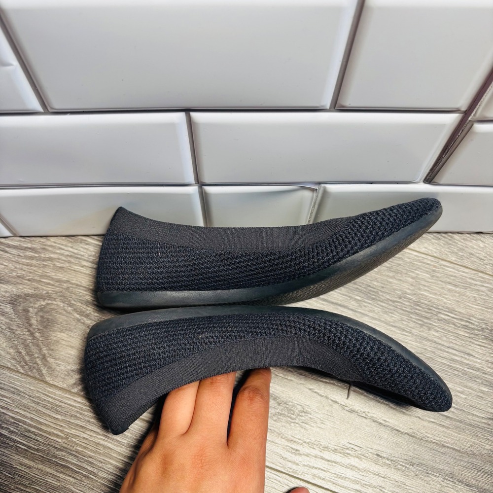 Allbirds Womens‎ Tree Breezer  Navy Ballet Flats Knit Shoe  Women's 7.5 - Picture 7 of 13